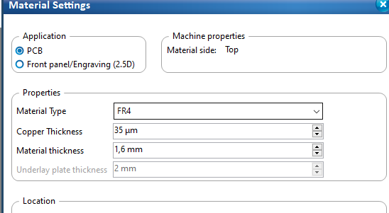 Input Material Measurements